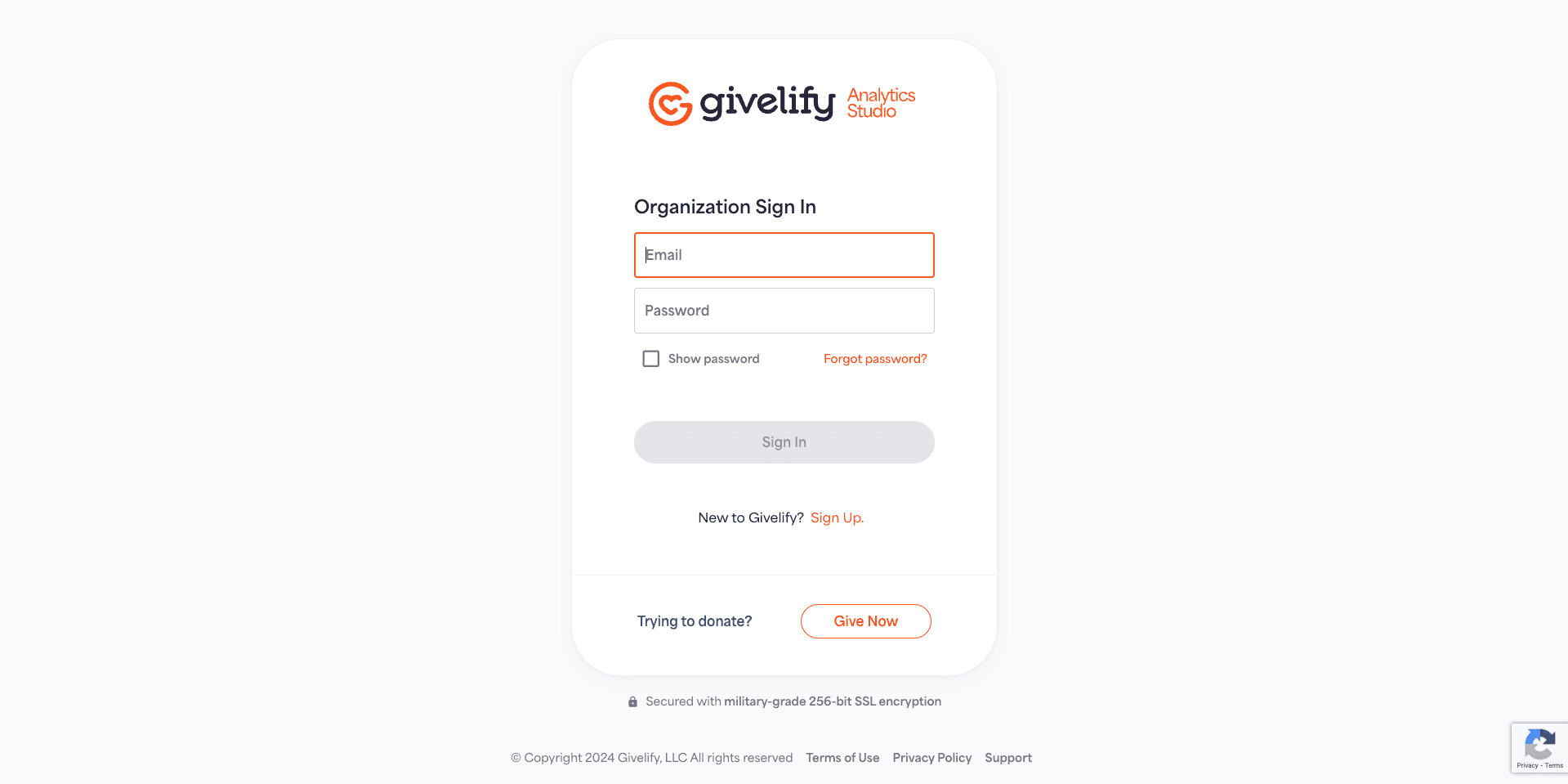 Givelify preview